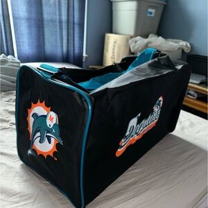 Vintage 1997 Miami Dolphins Duffel Bag / Gym Bag
